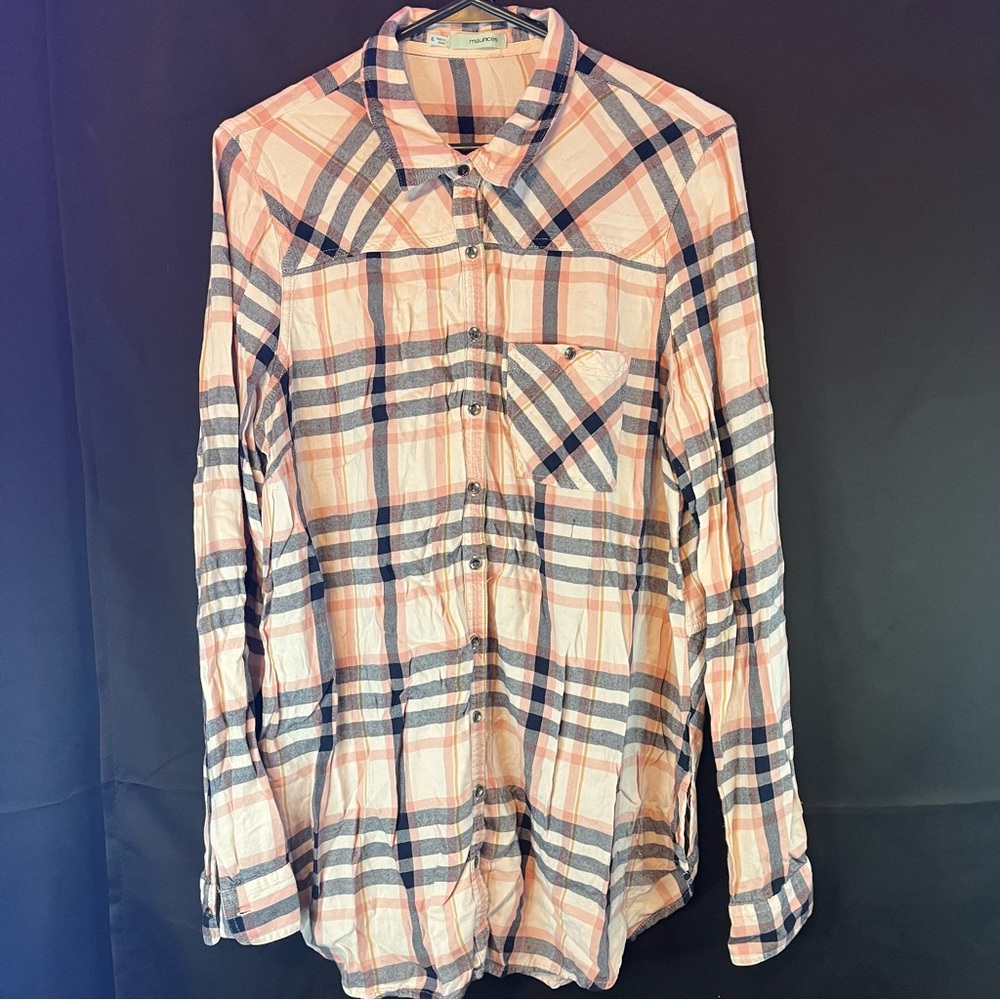 Maurices long sleeve button-down. Size XL see pics below for conditions.